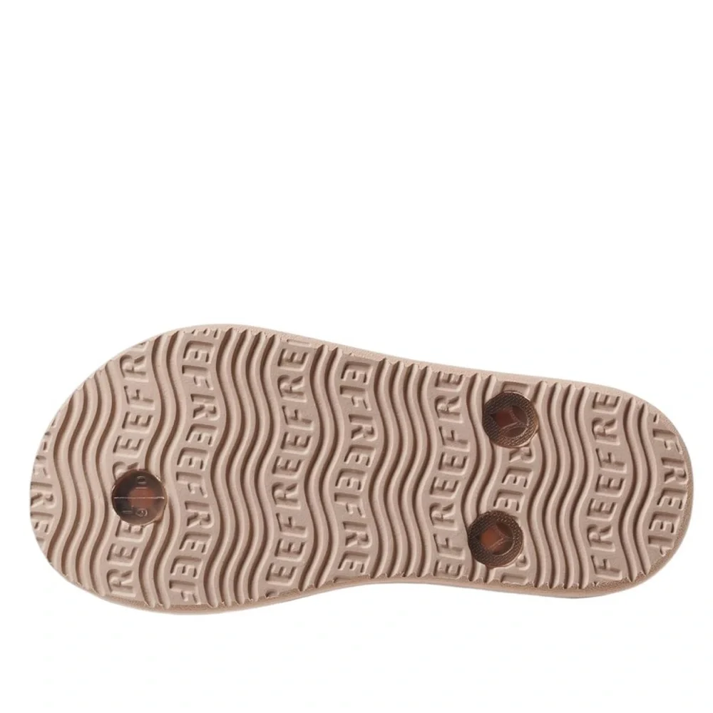 Reef Little Kids Tan Sandals Rhinestone Accents Size 5 Toddler - Picture 6 of 10